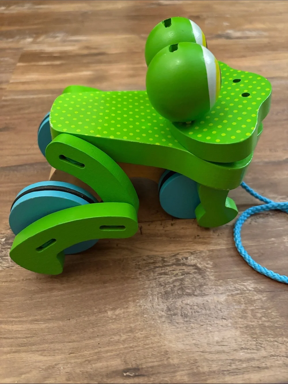 Melissa & Doug Green Frog Pull-Along Toy - Kids Toy
